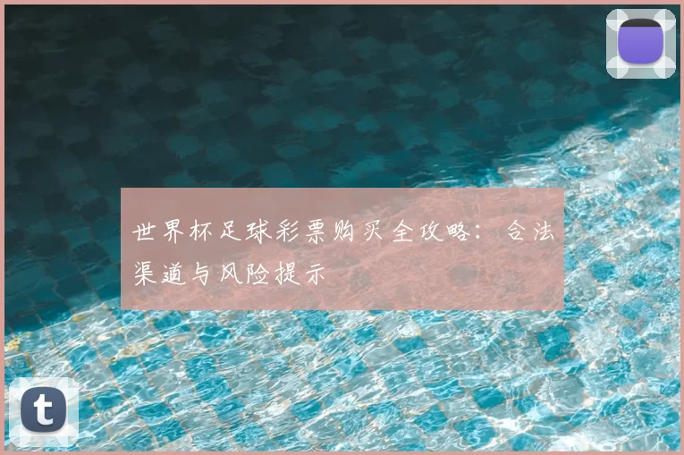 世界杯足球彩票购买全攻略：合法渠道与风险提示