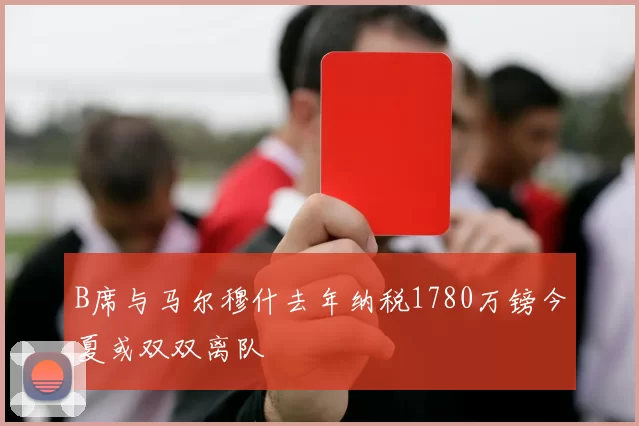 B席与马尔穆什去年纳税1780万镑今夏或双双离队